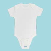 Novibaby Bebek Body Zıbın Uzatma Aparatı (8,5 mm) Çıtçıtlı Ekru 100 Pamuk 12cm - 2