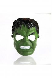 Yeşil Renk Süper Kahraman Dev Adam Hulk Maskesi - 1