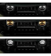 Off Road 18 cm Yuvarlak Led Far 15 Led 4x4 Motosiklet Uzun Kısa Işıklı - 3