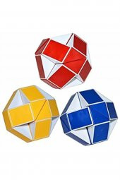 Şekilden Şekile Giren Sihirli Yılan Zeka Küpü Snake Magic Cube Rubik 3 Lü Set - 2