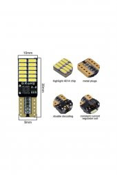 Mavi Renk 2 Adet 12v Uyumlu T10 Dipsiz Led CANBUSLÜ - 2