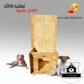 Köpek Kulübesi Redroof M - Kedi Köpek Kulübesi - - Shıngle Kaplamalı Ahşap Kulübe - 4