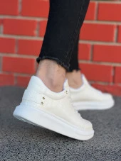 KB047 BEYAZ CROCODİLE Günlük Erkek  Ayakkabı thumbnail 2