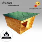 Köpek Kulübesi Greenroof L - Kedi Köpek Kulübesi Ahşap Kulübe - 3