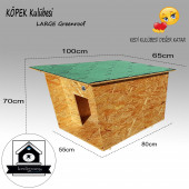 Köpek Kulübesi Greenroof L - Kedi Köpek Kulübesi Ahşap Kulübe - 5