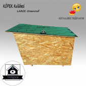 Köpek Kulübesi Greenroof L - Kedi Köpek Kulübesi Ahşap Kulübe - 6