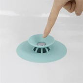 BUFFER® Silikon Malzeme Banyo Mutfak Gider Evye Lavabo İçine Çöp Tıpası Kaydırmaz Süzgeç Çeşitleri M - 8