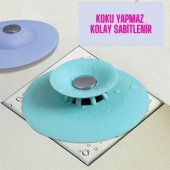 BUFFER® Silikon Malzeme Banyo Mutfak Gider Evye Lavabo İçine Çöp Tıpası Kaydırmaz Süzgeç Çeşitleri M - 3