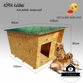 Köpek Kulübesi Greenroof Xxl Dev - Shıngle Kaplamalı Ahşap Kulübe - 4
