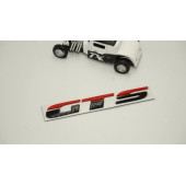 Volkswagen Scirocco GTS Bagaj Siyah Kırmızı Metal 3M 3D Bagaj Yazı Logo - 2