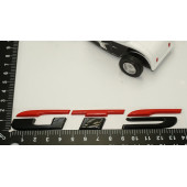 Volkswagen Scirocco GTS Bagaj Siyah Kırmızı Metal 3M 3D Bagaj Yazı Logo - 5