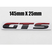 Volkswagen Scirocco GTS Bagaj Siyah Kırmızı Metal 3M 3D Bagaj Yazı Logo - 7