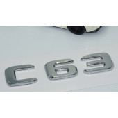 DK Tuning C63 Bagaj Krom ABS 3M 3D Yazı Logo Benz İle Uyumlu thumbnail 3