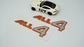 DK Tuning ALL4 Bronz Gri Kapı Yazı Logo 2 Li Set Mini Cooper İle Uyumlu thumbnail 3