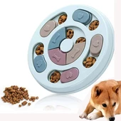 TİNEKE Köpek oyuncağı mama bulmaca yavaş besleyici köpek gıda dağıtıcı yavaş yeme MAVİ - 1