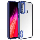 Xiaomi Redmi Note 8 Kılıf Kamera Korumalı Logo Gösteren Şeffaf Kapak - 10