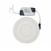 3 + 3 WATT LED SPOT BEYAZ KASA ÇİFT RENK (BEYAZ IŞIK VE PEMBE) HL-6021BP - 1
