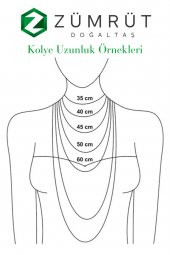Mavi Kuvars Kırık Taş Model Doğal Taş Kolye - 2