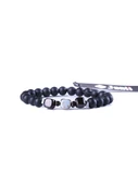 JTAW23DOB1196 AKİK HEMATİT ONYX DOĞALTAŞ BİLEKLİK - 1