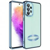 Samsung Galaxy A33 5G Kılıf Logo Gösteren Şeffaf Şık Lüx Silikon - 4