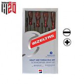 İzeltaş Kraft Seri Tornavida Seti (7 Parça) 4100008107 - 2