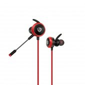 Hytech 3.5 MM Oyuncu Esnek Mikrofonlu Kırmızı Kulakiçi Kulaklık - 1