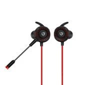 Hytech 3.5 MM Oyuncu Esnek Mikrofonlu Kırmızı Kulakiçi Kulaklık thumbnail 1