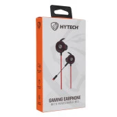 Hytech 3.5 MM Oyuncu Esnek Mikrofonlu Kırmızı Kulakiçi Kulaklık thumbnail 2