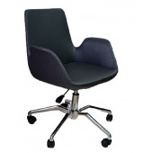 Bilgisayar Sandalyesi Örümcek Yıldız Ayaklı Antrasit Suni Deri thumbnail 1