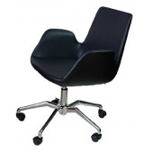 Bilgisayar Sandalyesi Örümcek Yıldız Ayaklı Siyah Suni Deri thumbnail 4