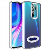 Xiaomi Redmi Note 8 Pro Kılıf Logo Gösteren Şeffaf Şık Lüx Silikon - 7