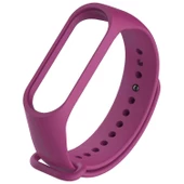 Xiaomi Mi Band 3 Silikon Kordon Mor - 1