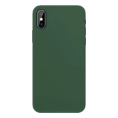 Apple iPhone XS İnce Mat Silikon Kılıf Haki - 2