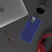 Apple iPhone 11 Pro İnce Mat Silikon Kılıf Lacivert - 3