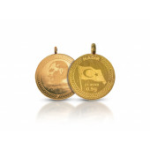 0.5 Gram Kulplu 22 Ayar Altın - 1