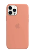 Apple iPhone 11 Pro Uyumlu Logolu Içi Kadife Altı Açık Lansman Pudra Pembesi Silikon Kılıf - 1