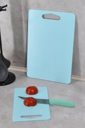 Kesme Tahtası Plastik 2li Mavi - 1