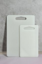 Kesme Tahtası Plastik 2li Beyaz thumbnail 2