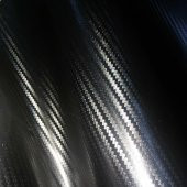 Şerit Tasarımlı Siyah Karbon Fiber Dokulu Motosiklet Kask Sticker Çınar Extreme thumbnail 2