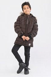 Benittokids Natural Kürklü Erkek Çocuk Kaban 51237 - 1