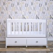 Garaj Home Elegant Mdfli Çıtalı 60x120 Beşik - Gri - 3