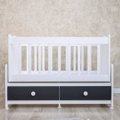 Garaj Home Elegant Mdfli Çıtalı 60x120 Beşik - Gri thumbnail 6