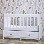 Garaj Home Elegant Mdfli Çıtalı 60x120 Beşik - Gri - 4