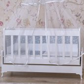 Garaj Home Elit 60x120 Uyku Seti+ Yatak+Cibinlik Beşik - Gri-UYKU SETİ-BEYAZ - 3