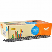 SARFF 12mm SİYAH PLASTİK SPİRAL KUTU (100 ADET) - 1