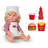 Oyuncak Et Bebek Senoş Burger Yiyor - 4