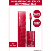 Maybelline New York Super Stay Vinyl Ink Uzun Süre Kalıcı Likit Parlak Ruj 50 - 1