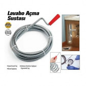 Bulmax 5 Mt Lavabo Açıcı Spiral Tel (Bmx-741) Tıkalı Boru Açma - 1