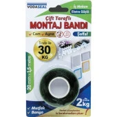 VODASEAL ÇİFT TARAFLI VHB MONTAJ BANDI 20 MM 1.5 METRE ŞEFFAF NM 78 0994 - 1