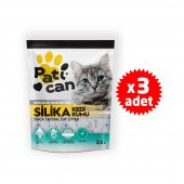 PATİCAN 3 ADET SİLİKA KRİSTAL KEDİ KUMU 3.8 LT - 1